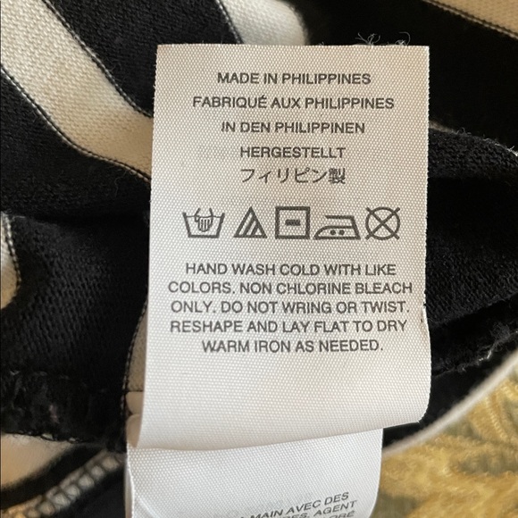 J. Crew Black & White Shirt with tulle cuffs - Picture 6 of 8